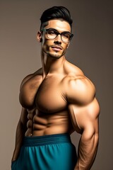 portrait of a man in gym