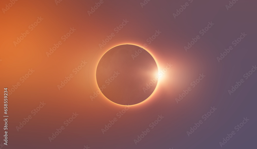 Aufkleber solar eclipse 