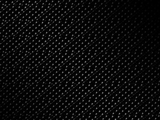 Black metal texture steel background. Perforated metal sheet.