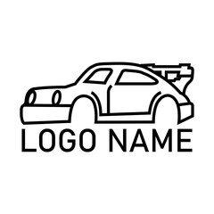 Obraz premium Car Logo Abstract Lines Vector. Vector illustration design 