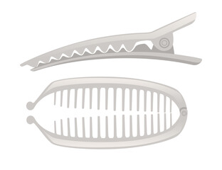 Hairpin hair accessory classic retro design vector illustration isolated on white background