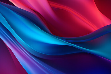 Obraz premium Wallpaper, vivid beautiful glowing waves and lines. Abstract background. Ai generated.