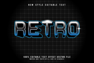 retro editable text effect emboss retro style
