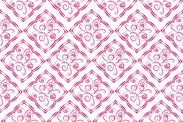 Ikat floral paisley embroidery on pattern traditional.Aztec style abstract vector illustration.design for texture,fabric,clothing,wrapping,decoration.