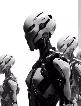 Cyborg, robot, science fiction illustration, Generated ai, generative, ai