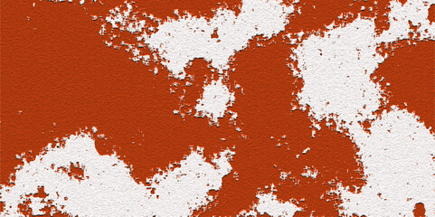abstract background pile of red paprika powder isolated on white. The white dust on red surface of the treadmill.Pile of red paprika powder isolated on white.Texture of a concrete wall with cracks.