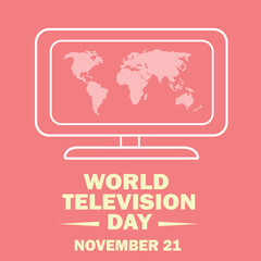 World Television Day Vector illustration 