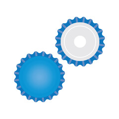 bottle cap icon logo vector design template