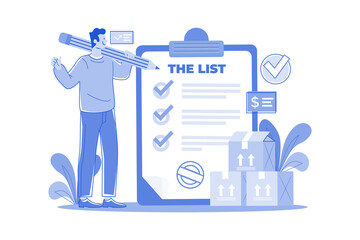 Businesses use inventory lists to manage stock.