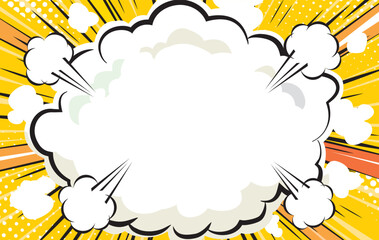 漫画　コミック　集中線　放射線　背景イラスト
