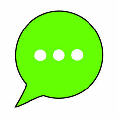 Chat Message Bubble Vector Icon Set. Communication icon. Speech bubble, dialogue. Set of web icons. Online communication. Conversations, SMS, Notifications, Group Chats. Chat icons in different styles