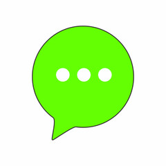 Chat Message Bubble Vector Icon Set. Communication icon. Speech bubble, dialogue. Set of web icons. Online communication. Conversations, SMS, Notifications, Group Chats. Chat icons in different styles