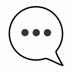 Chat Message Bubble Vector Icon Set. Communication icon. Speech bubble, dialogue. Set of web icons. Online communication. Conversations, SMS, Notifications, Group Chats. Chat icons in different styles