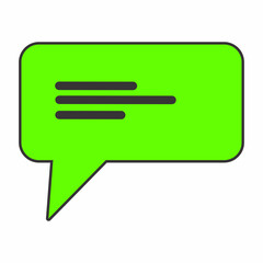 Chat Message Bubble Vector Icon Set. Communication icon. Speech bubble, dialogue. Set of web icons. Online communication. Conversations, SMS, Notifications, Group Chats. Chat icons in different styles