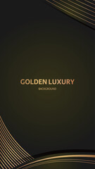 Golden luxury banner background material.