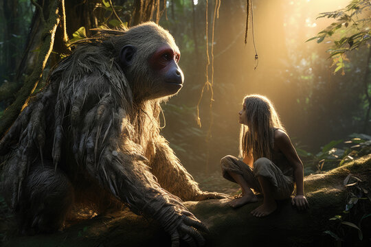 legend of Mapinguari in the junggle