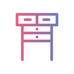 console table gradient icon
