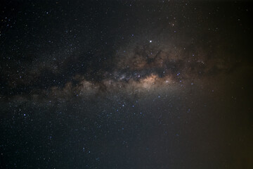 Milkyway galexy with starlight on the skynight. Landscape of starlight over mountain. Beautiful...