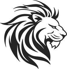 Lion Head Logo Vector Template Illustration Design
