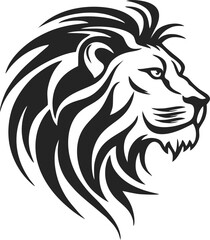 Lion Head Logo Vector Template Illustration Design