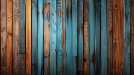 Blue stained wood panels background. 