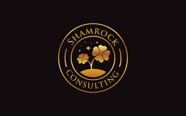 Illustration graphic vector of green clover or shamrock four leaf logo design template