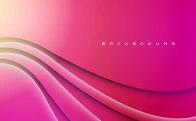 Pink wavy beauty minimalist abstract background design