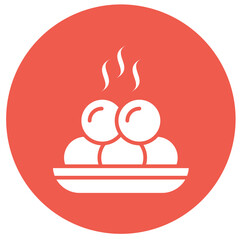 Meat ball Vector Icon Design Illustration
