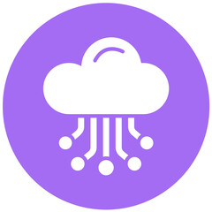 Cloud Hosting Vector Icon Design Illustration