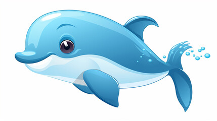 Minimalist Dolphin Illustration