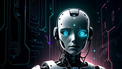 AI robots, technology that is about to change the world. AI generated - 658592078