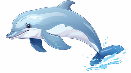 Digital Illustration of a Dolphin