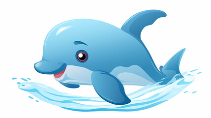 Naklejka premium Playful Aquatic Companion