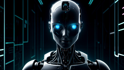 AI robots, technology that is about to change the world. AI generated - 658592496