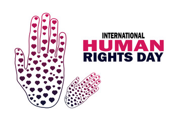 International Human Rights Day. illustration. Design for banner, poster or print.