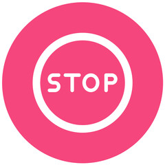Stop Vector Icon Design Illustration