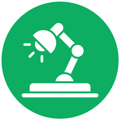 Desk Lamp Vector Icon Design Illustration