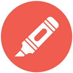 Highlighter Vector Icon Design Illustration