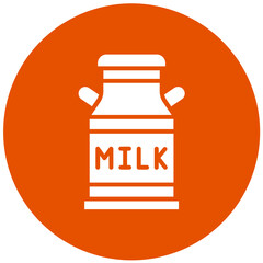 Milk Tank Vector Icon Design Illustration