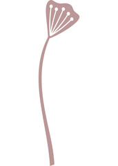 Blume, Pflanze mit transparentem Hintergrund 