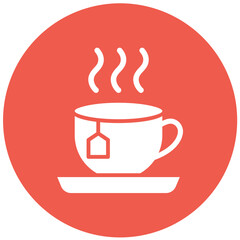 Tea Cup Vector Icon Design Illustration