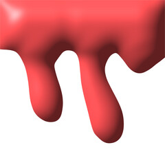 red paint dripping