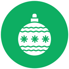 Christmas ball Vector Icon Design Illustration