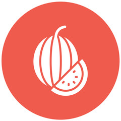 Watermelon Vector Icon Design Illustration