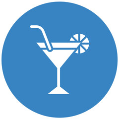 Cocktail Vector Icon Design Illustration