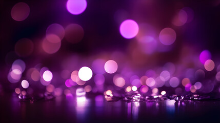 dark background purple drops and bokeh