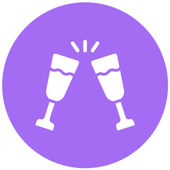 Obraz premium Alcoholic Drink Vector Icon Design Illustration