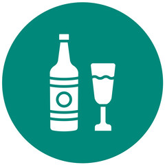 Champagne Vector Icon Design Illustration