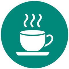 Tea Cup Vector Icon Design Illustration