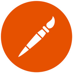 Paint Brush Vector Icon Design Illustration